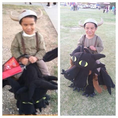 Hiccup Ride On Toothless Halloween Costume How To Train Your Dragon