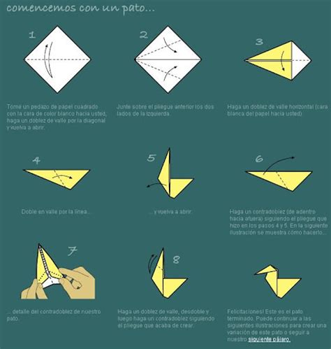 Pato De Origami Papiroflexia Como Hacer Un Pato