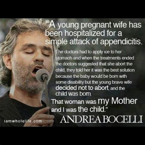 While pregnant with him, his parents, mother edi bocelli and father alessandro bocelli, were advised by doctors to abort their child as their studies predicted the baby would be born with a disability. Andrea Bocelli | THE LEGENDARY BLIND ITALIAN TENOR | Pinterest