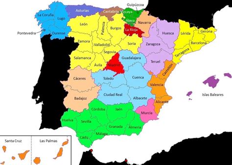 Mapa De España De Provincias