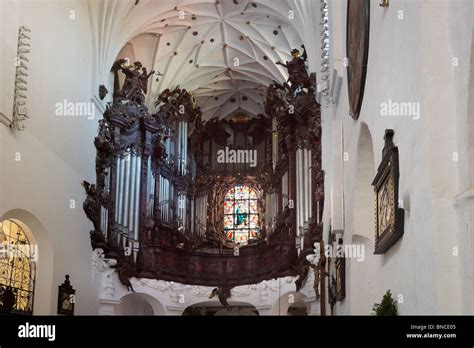 Gdansk Oliwa Ancient Organ In The Cathedral Poland Stock Photo Alamy