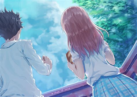 Anime Koe No Katachi Shouko Nishimiya Shouya Ishida Wallpaper Anime