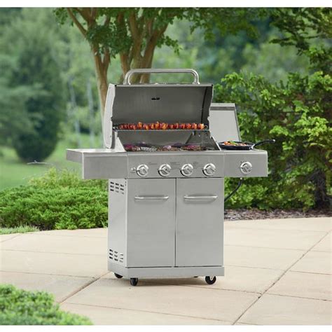 Kenmore 720 0830a 4 Burner Gas Stainless Steel Grill With Searing Side