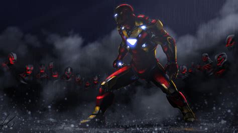 Iron Man Vs Ultron Sentries Wallpapers Hd Wallpapers