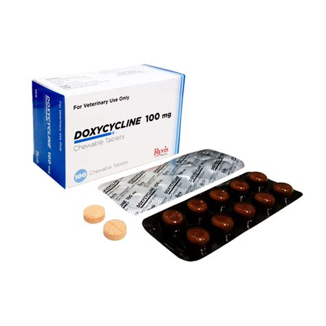 Doxycycline Chewable Tablets 100 Mg Ryvis Pharma