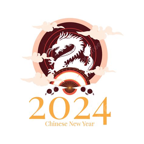 Selamat 2024 Vektor Tahun Baru Cina Tahun Naga Tahun Baru Imlek
