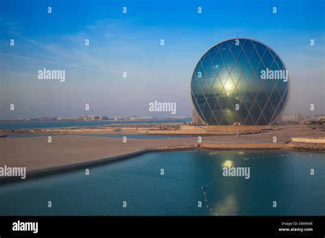 View Of Aldar Headquarters Abu Dhabi United Arab Emirates Middle