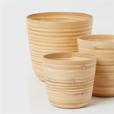 Bamboo Plant Pot Go Clean