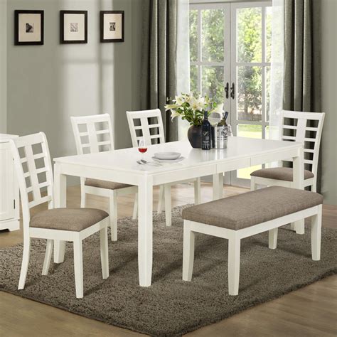 I basically used the same concept for the bench as i did for the table. Lighten Up Dinner Time With These 15 White Dining Room Tables