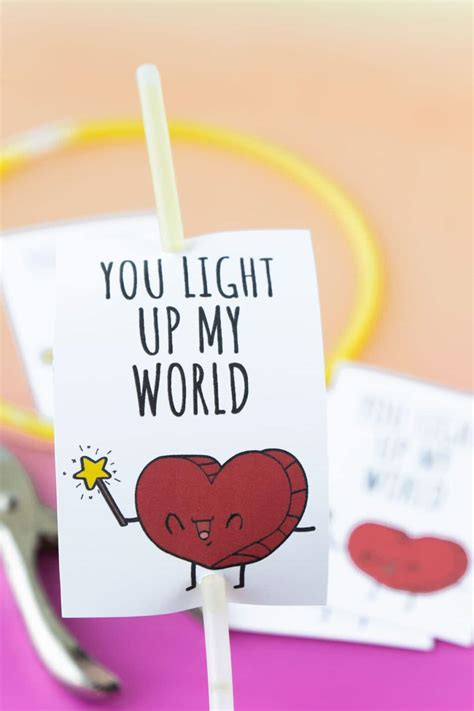 Free Printable Glow Stick Valentines Play Party Plan