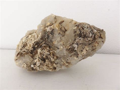 Natural White Quartz Rock With Mica Large Rustic Rock Boho Etsy Uk