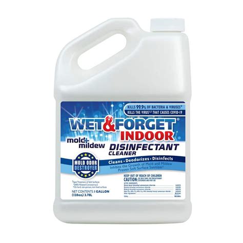 Wet And Forget 1 Gal Indoor Mold And Mildew Disinfectant Cleaner