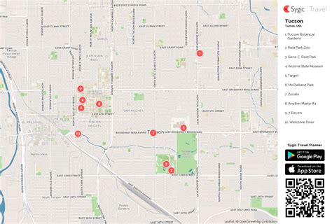 Printable Map Of Tucson Az Printable Word Searches