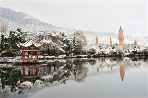 Beautiful Snow Scenery In Dali Sw China Cn