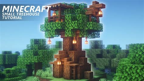 You can build these houses this treehouse is super cool and looks similar to hobbit holes. Minecraft: How to Build a Treehouse | Starter House (Easy ...