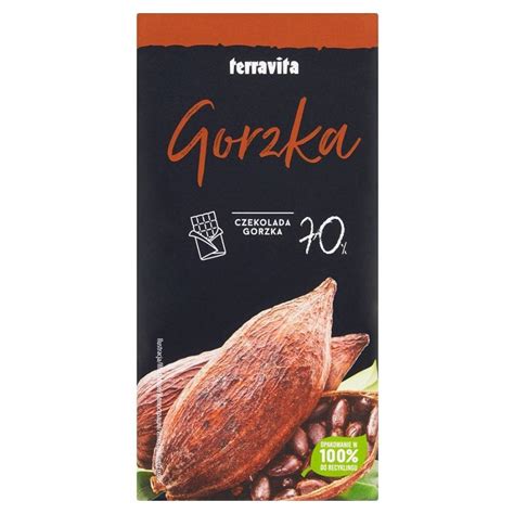 Czekolada gorzka 70% kakao Terravita, 90g | Już od 3,89zł! ∙ Fiia