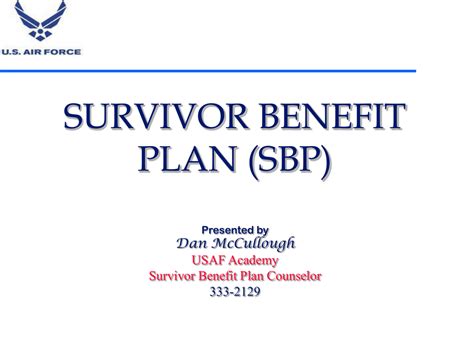 Survivor Benefit Plan Sbp