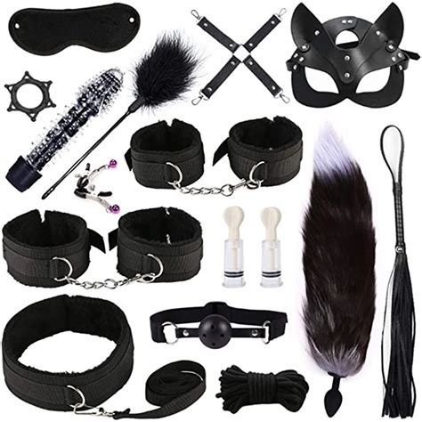 Купить Секс товары Cat Ear Mask 40cm Fox Tail Metal Anal Plug Bdsm