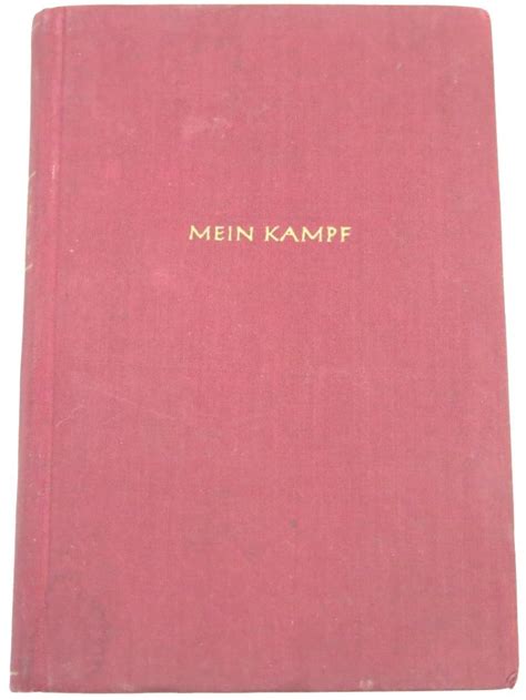 Ersatz Militaria Mein Kampf Book Soldiers Edition 1941 Strasburg Stamp Near Mint And Rare