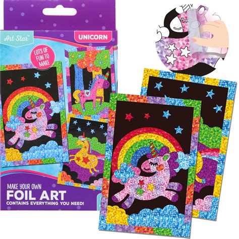 Art Star Foil Art Set Unicorn Makes 3