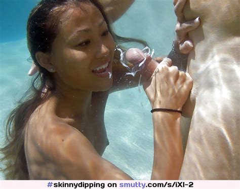 Skinnydipping Underwater Blowjob Underwaterblowjob Cumshot