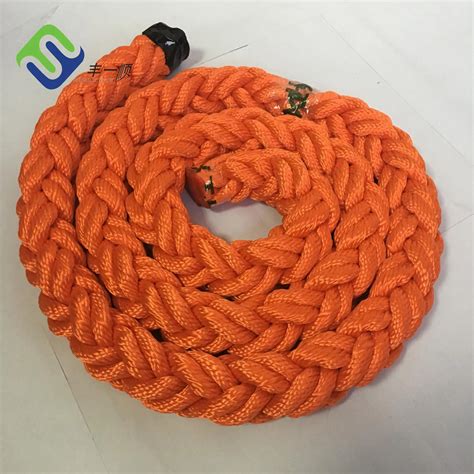 Uv Resistant 8 Strand Braided Polyester Poly Dacron Mooring Rope For
