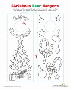 This post contains affiliate links, if you click aimed at children ages 3 through 8, this fun free printable christmas worksheets and printables pack includes math. Christmas Door Decorations | Worksheet | Education.com