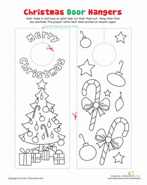 The file below includes 8 pages covering the whole story of jesus birth. Christmas Door Decorations | Worksheet | Education.com