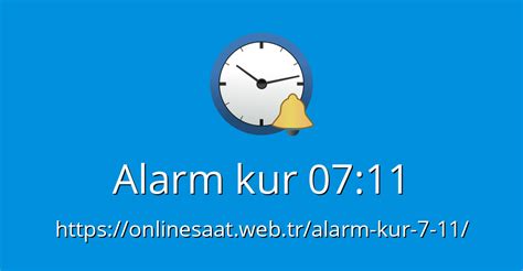 Alarm Kur 0711 Online Alarm Saati Alarm Kur
