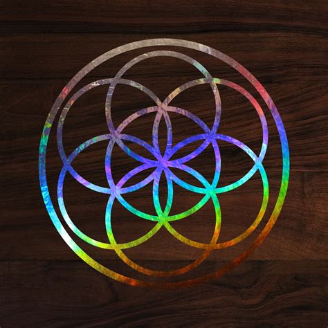 Seed Of Life Sacred Geometry Die Cut Decal Sticker Holograph Etsy