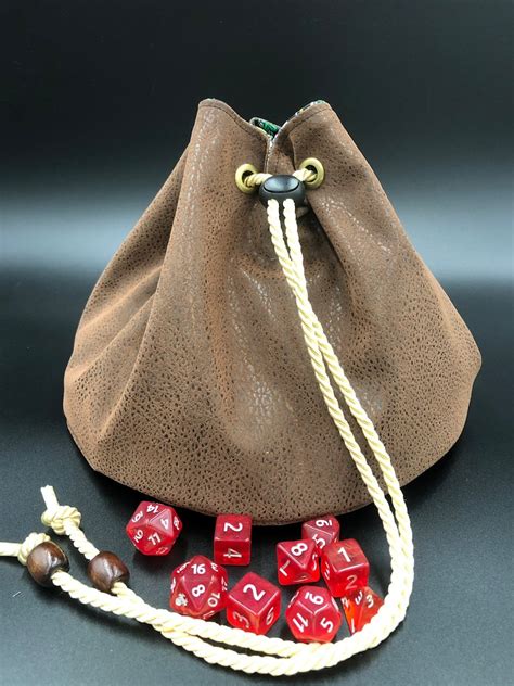 Large Dice Bag With 6 Or 8 Pockets Black And Blue Oil Slick Etsy