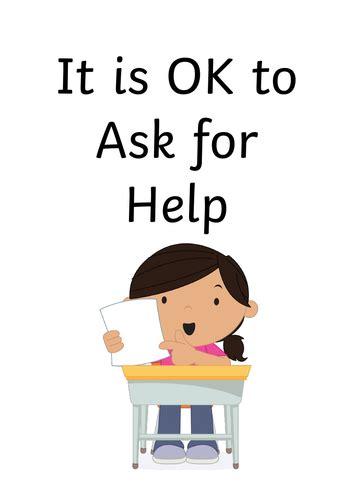 Its Ok To Ask For Help Social Story Teaching Resources
