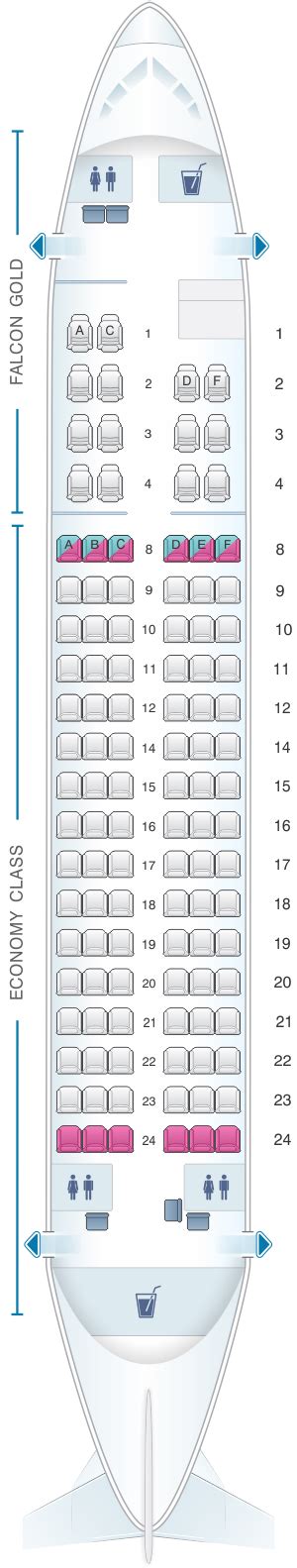 Plan De Cabine Gulf Air Airbus A320 Er Seatmaestrofr