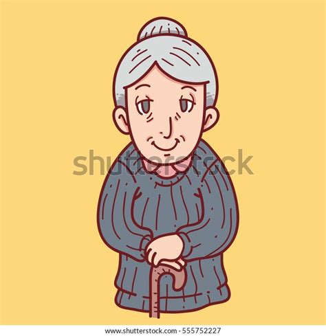 Grandma Cartoon Stock Vector Royalty Free 555752227 Shutterstock