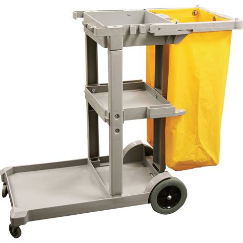 Home » cleaning » cleaning supplies » cleaning cart accessories. Gray Janitor Cleaning Cart, Model# D-011B | Service Carts ...