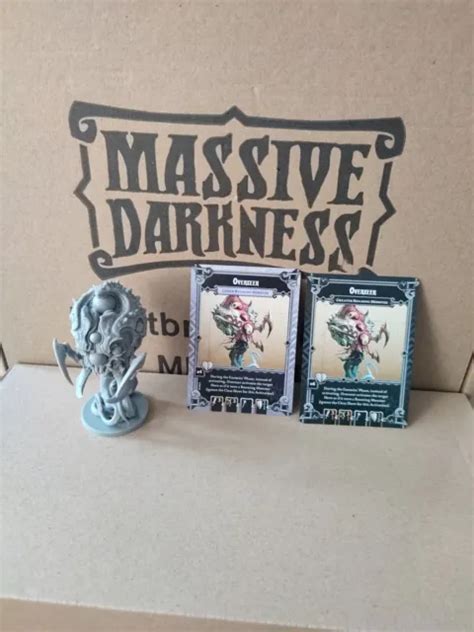 Massive Darkness Kickstarter Rare Exclusive Miniature Overseer Cards