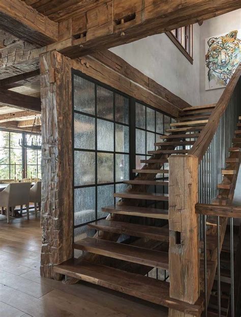 Pin By Toma George Bogdan On Barns Homes Cabins Rustic Stairs