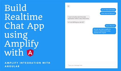 Choose the type of app that you're building: Build Chat App using AWS Amplify with Angular - Unimedia ...