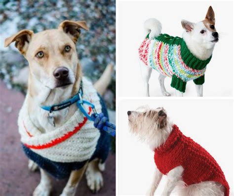 Crochet Dog Sweater Compilation 13 Free Patterns