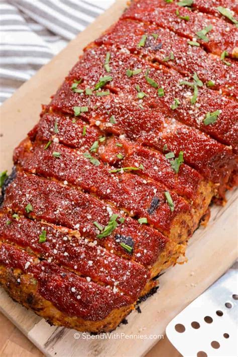Ground turkey recipes have a bad rep for being bland and boring. Easy Turkey Meatloaf {Moist} - Spend with Pennies