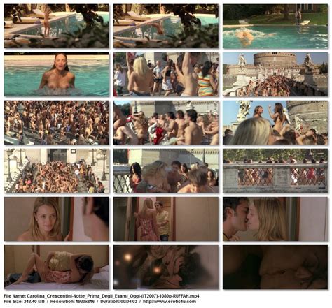 Free Preview Of Carolina Crescentini Naked In Notte Prima Degli Esami Oggi Nude