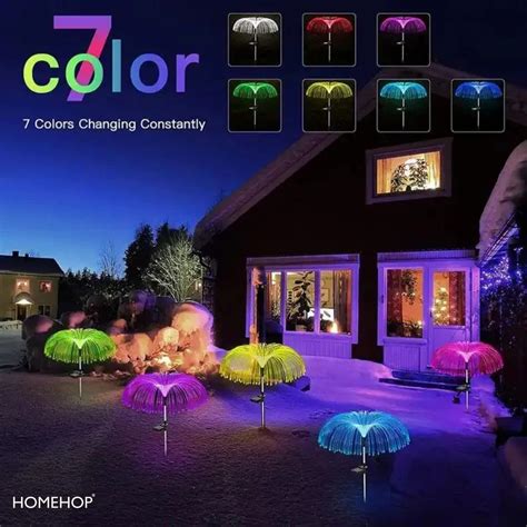 Homehop Solar Light Outdoor Led Jelly Fish Decorative Waterproof