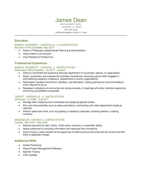 This format is best used by those with a consistent work history and increasing job levels over time. Example Of A Student Level Reverse Chronological #Resume ...