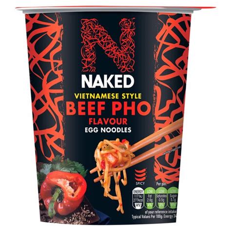 Naked Noodle Beef Pho 78g Tesco Groceries