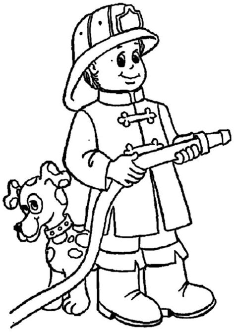 Fire truck fire dog and fireman printable coloring page. ausmalbilder feuerwehr-5 | Ausmalbilder Malvorlagen