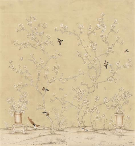 Chinoiserie Wall Mural Chinese Magnolia Large Asian Wallpaper By
