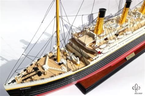 RMS TITANIC WHITE Star Line Cruise Ship Model Cm Hi Quality Handmade PicClick
