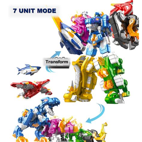 Miniforce Super Dino 7 Dinosaurs Transformed Into One Robot 183 X 49