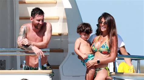 lionel messi wife antonela roccuzzo flaunt stunning tanned bodies while holidaying in ibiza