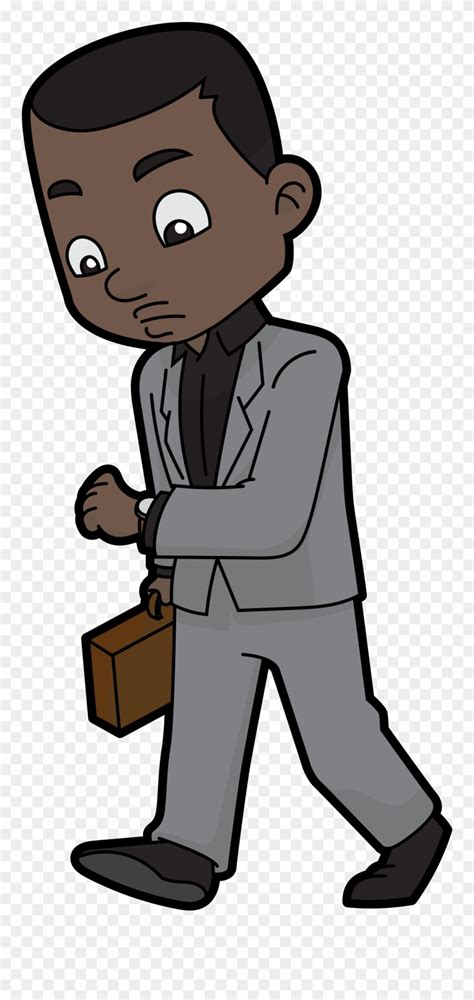 Businessman Cartoon Images Black Man Cartoon Characters